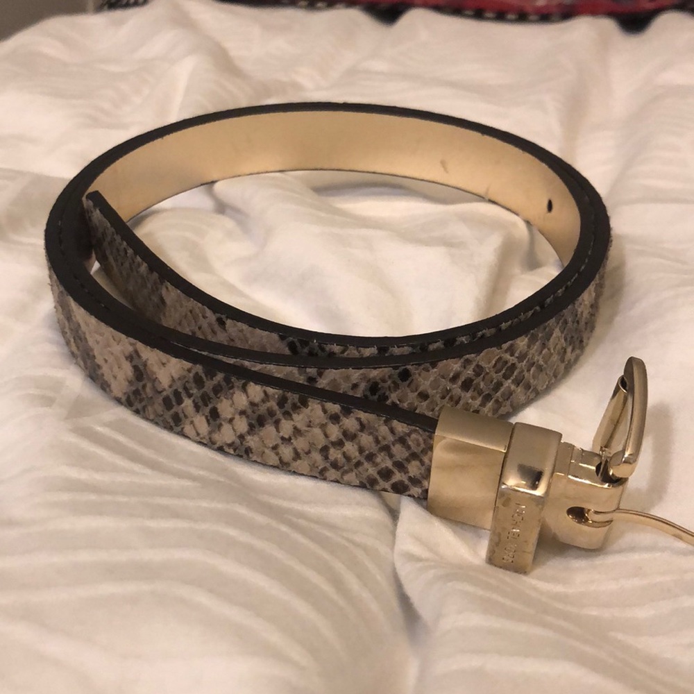 Snake skin and gold Michael Kors belt
